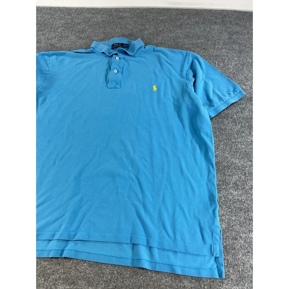 Polo Ralph Lauren Polo Shirt Men's 2XLT Tall Blue Classic Fit Big Tall Polo